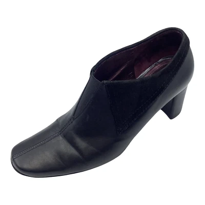 Zapatos sin cordones Gabor para mujer de cuero negro gamuza tacón alto talla UK 5,5 usados Foto 1 de 4