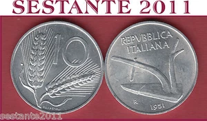 A53 ITALY ITALIA REPUBBLICA ITALIANA 10 LIRE 1951 KM 93 FDC / UNC da rotolino - Imagen 1 de 1