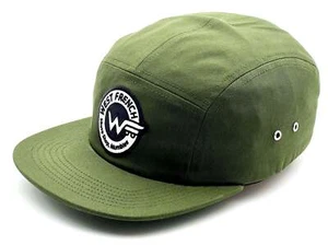 Westfranzösische Fünf-Panel-Kappe Skate-Shop Murmeln Armee - Einheitsgröße - Bild 1 von 5
