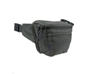 Grey Concealed Carry CCW Fanny Pack Waist Bag for Kimber Micro 9 Mako R7 Pistol - Picture 1 of 6