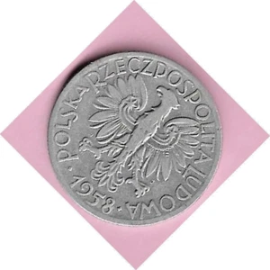 POLONIA - 1958 FIVE ZLOTE - PESCADOR - Imagen 1 de 2
