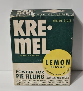 Vintage Kre-Mel Powder For Pie Filling - Lemon Flavor - Picture 1 of 6