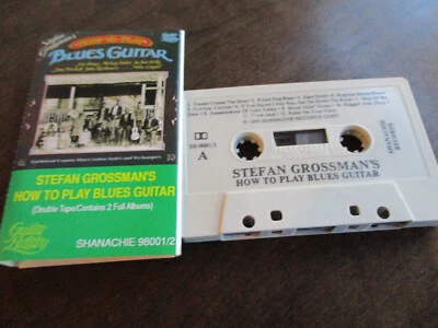 STEFAN GROSSMAN - How To Play Blues Guitar - 1990 Shanachie 98001/2 NM Tape $9 - Image 1 of 3