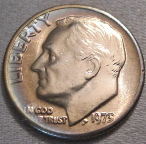 ALBUM TONED AS SHOWN - 1973 P UNCIRCULATED ROOSEVELT DIME *** 798 Cover