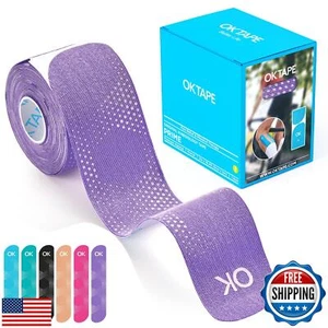 OK TAPE Synthetic Kinesiology Tape, 20 Strips, Precut K Tape, Performance Ela - Picture 1 of 5