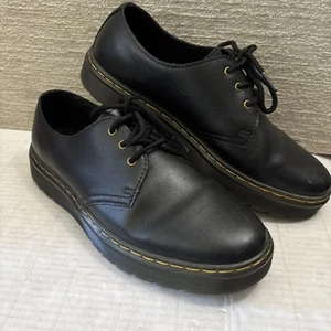Dr Doc Martens Zavala Lo Solid Black Boots Shoes Men's 8 Ladies 9 LA004 SH 12X - Picture 1 of 11