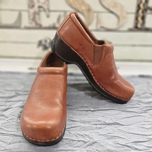 Mujer Klog Maxum Klogs Zapatos Cuero Marrón, Talla 8 - Imagen 1 de 14