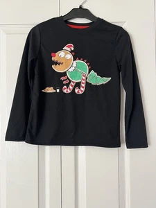 CAT & JACK Unisex PJ Top CHRISTMAS COOKIE DINOSAUR Gr. S 6/7 NEU - Bild 1 von 5