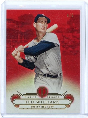 2014 TOPPS TRIBUTE TED WILLIAMS #23 RED FOIL #/5 RED SOX HOF - Image 1 of 2