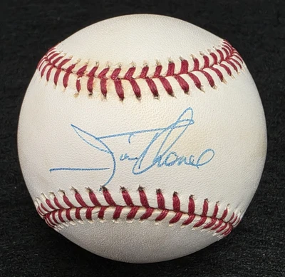 JIM THOME Signed Official Baseball-HALL OF FAME-INDIANS-PHILLIES-WHITE SOX-JSA - Image 1 of 4