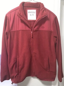 Aeropostale 1987 Herren Rote Fleecejacke mit Reißverschluss - Größe XL - Bild 1 von 5
