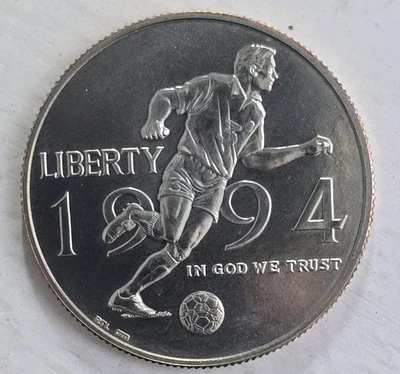 1994 D PROOF World Cup Soccer Commemorative 90% Uncirculated Silver Half Dollar  - Image 1 of 2