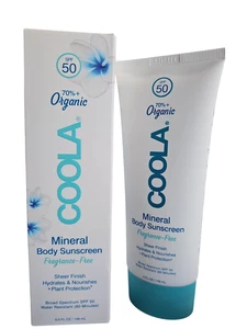 Protector solar mineral orgánico COOLA protector solar corporal FPS 50, sin fragancia, CAD 3/27 - Imagen 1 de 1