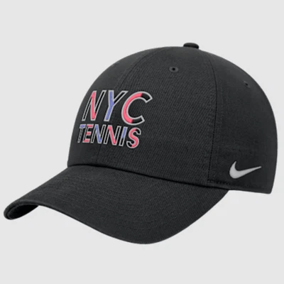 Nike NYC Tennis US Open 2025 Unstructured Club Cap Hat Black SZ M/L Adult CI6824 - Image 1 of 4