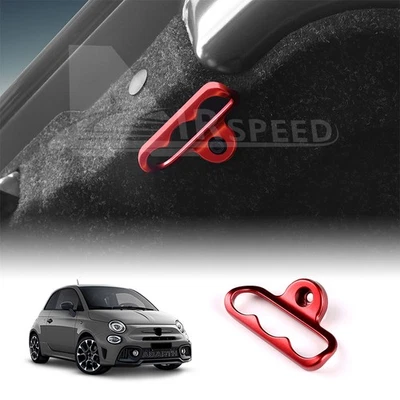 Tapicería de manija de maletero de coche para FIAT 500 Abarth 595 695 2008-2024 500E 2012-2019 rojo Foto 1 de 4