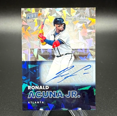 2022 PANINI NATIONAL AUTOGRAPH #43 RONALD ACUNA JR. #'d 3/5 SSP SUPER RARE AUTO - Image 1 of 4