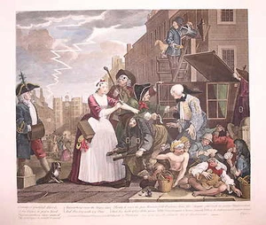 WILLIAM HOGARTH. THE RAKES PROGRESS, PLATE FOUR. - Bild 1 von 1