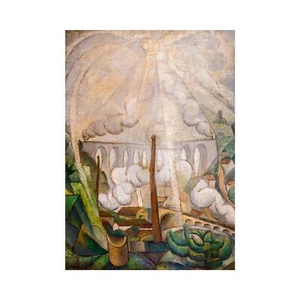 Diego Rivera, Sun Breaking through the Mist, Lustre Canvas Print, B3 Size - Picture 1 of 10