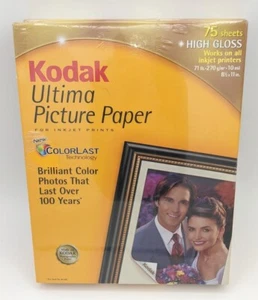 KODAK Ultima Picture Paper High Gloss 2 Packs 75 Count each 8.5 x 11" 150 Sheets - Picture 1 of 3