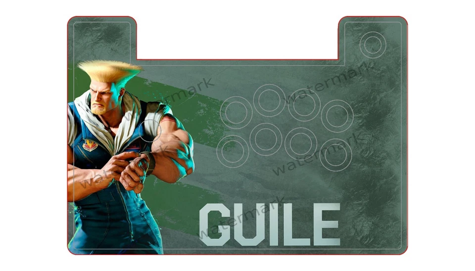 Hori Alpha Fightstick Custom artwork (ONLY) GUILE SF6 - Image 1 of 1
