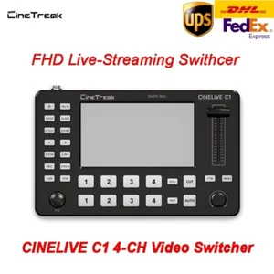 Interruptor de video de 4 canales Cinetreak Cinelive V1 pantalla HD completa 1080p 60Hz LivePTZ - Imagen 1 de 9