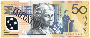 50 Dollar Australian Souvenir Note Pad Fake AUD Money - 1 Pack of 50 Sheets - Picture 1 of 5