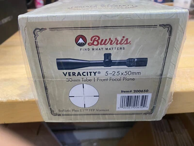 Mira para rifle Burris Veracity 5-25x50 mm con retícula balística E1 FFP Varmint 200650 Foto 1 de 2