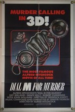 DIAL M FOR MURDER FF ORIG 1SH MOVIE POSTER ALFRED HITCHCOCK RR82 (1954)