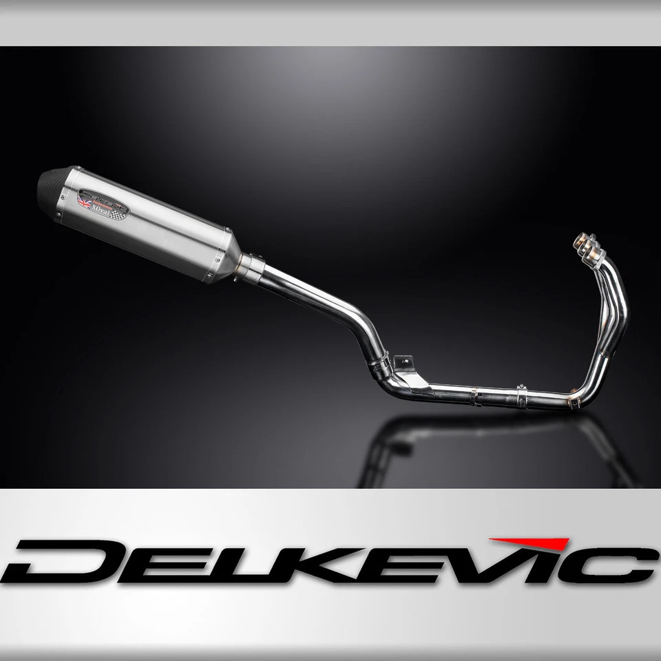 Silenciador de aço inoxidável X-Oval Triumph Tiger 800 2011-2019 escape completo 3-1 13,5" - Imagem 1 de 4