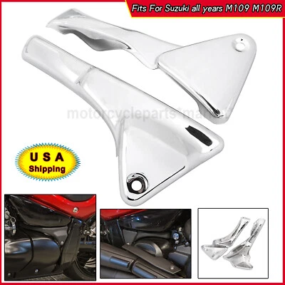 Chrome 2 part Fairing Body Frame Cover Fit For Suzuki Boulevard M109R Boss M109R Foto 1 de 4