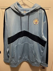Manchester City F.C. Giacca Pile Felpa Ufficiale Calcio Hoodie L Nuova Con Etichetta - Foto 1 di 7