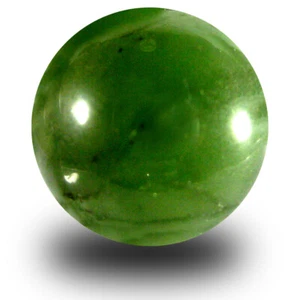 13.63 ct  Round Cabochon Cut (15 x 15 mm) Olive Green Un-Heated Serpentine - Picture 1 of 1