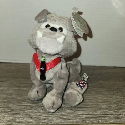 Coca-Cola International Collection 1999 gorro de peluche Dover The Bulldog Inglaterra Foto 1 de 4
