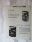 Massey Ferguson MF Tractor Hydraulic Transmission Oil Specification Brochure