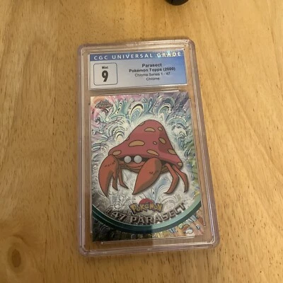 CGC 9 Pokemon TCG Parasect #47 Topps Chrome Series 1 - Image 1 of 2