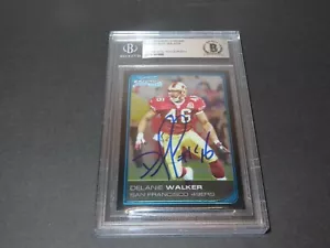 Delanie Walker Signed 2006 Bowman Chrome #49 RC 49ers Auto Beckett BAS COA 1D - Picture 1 of 5