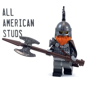 LEGO Castle Black Knight Minifigure BAM Medieval Scale Mail Armor Shield Cape - Picture 1 of 6