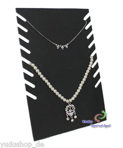 8 chain holder chain display chain display velvet suede Black - Picture 1 of 3
