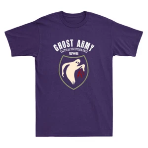 Ghost Army World War 2 Tactical Deception Unit Funny Design Vintage Mens T-Shirt - Picture 1 of 8