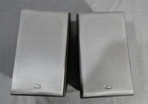 JVC SP-UXG50 Bookshelf Speaker Pair - Silver 4-3/4" Woofers With 1-5/8" Tweeters - Picture 1 of 4