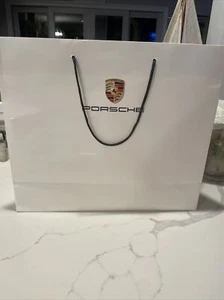Porsche Paper Shopping Paper Bag 16 1/4” X 14” X 6” - Picture 1 of 6