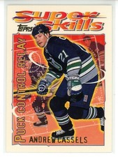 1995-96 Topps Super Skills Hockey #4 Andrew Cassels (Whalers)