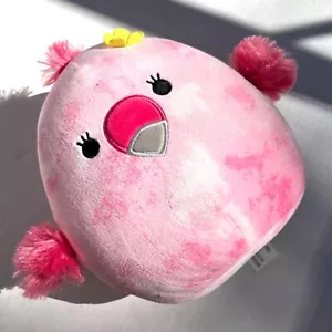 Squishmallows Cookie The Pink Flamingo 7" Peluche Flor Almohada Tie Dye Kellytoy - Imagen 1 de 8