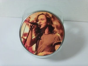 Eddie Vedder Small Round Tilt Glass Decorative Jar Kitchen Food Storage Candy - Picture 1 of 4