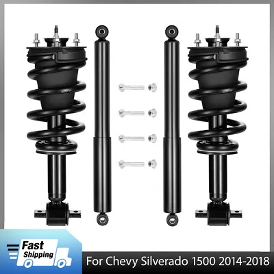 Front Struts & Spring Rear Shocks for 2014-2018 Chevy GMC Silverado Sierra 1500 - Image 1 of 4