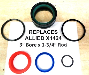 Replaces ALLIED Part number X1424 seal kit (3" bore X 1-3/4" Rod) (See text) - Picture 1 of 3