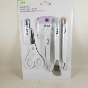Cricut Basic Tool Craft Vinyl Weeding Precision 5pc Set Crafting Multi Color New - Picture 1 of 8