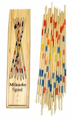Mikado Wooden Pick-Up Sticks Game 41pcs 19.3cm Classic Family Fun Toy - Image 1 of 4