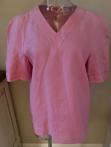 Top de lino rosa Valentino - Imagen 1 de 7
