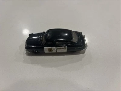Matchbox 51 Hudson Hornet Mattel Die-Cast Police Car San Luis, White T73 - Image 1 of 4